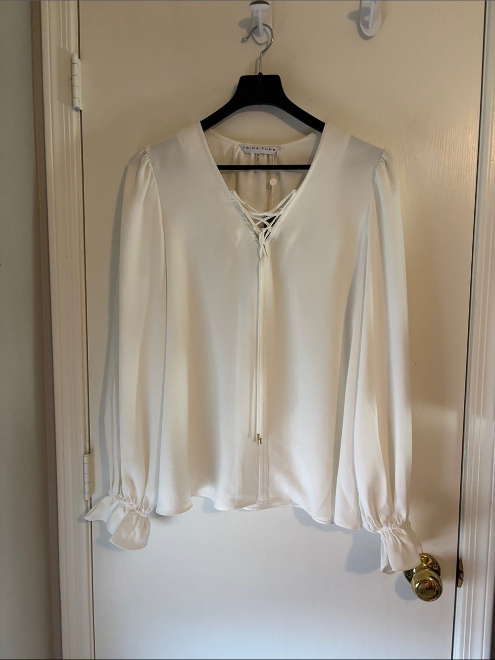 Trina Turk Zahara Top in Ivory